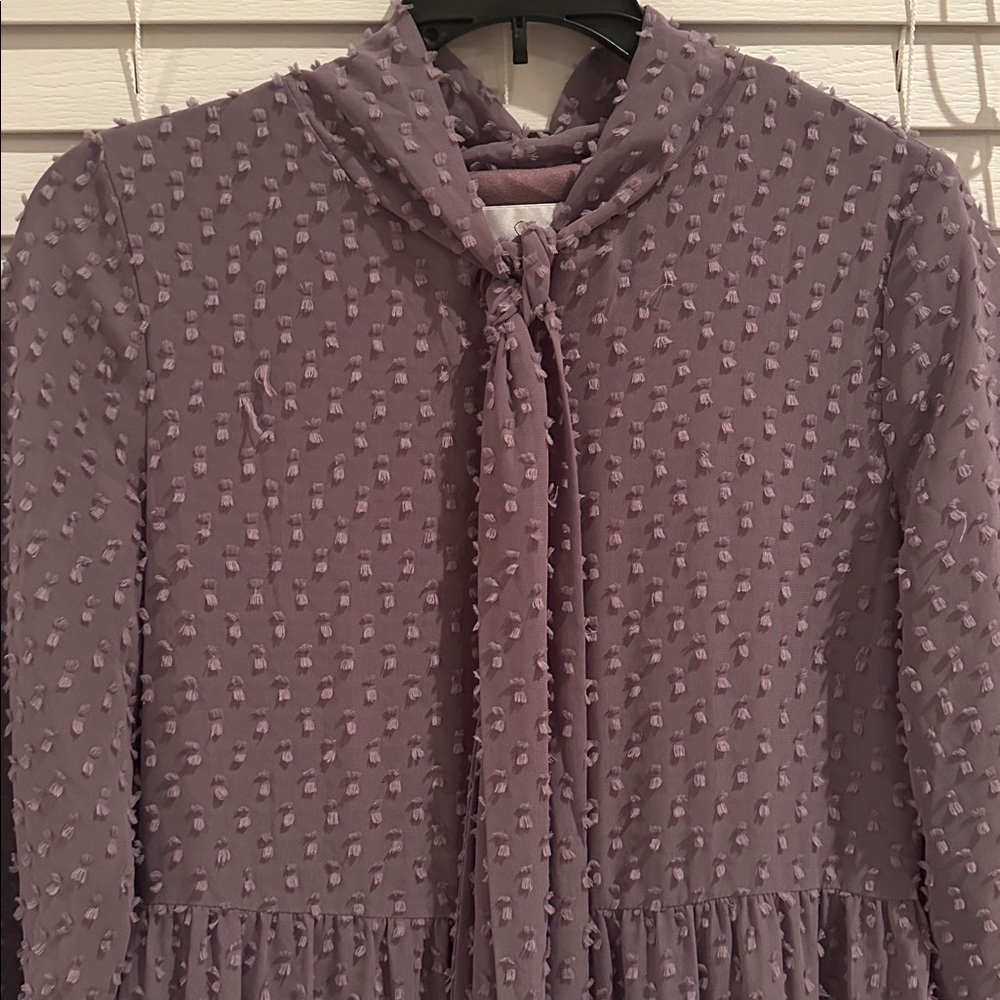 Dainty Jewells Lavender Long Sleeve Dress - Picture 6 of 6